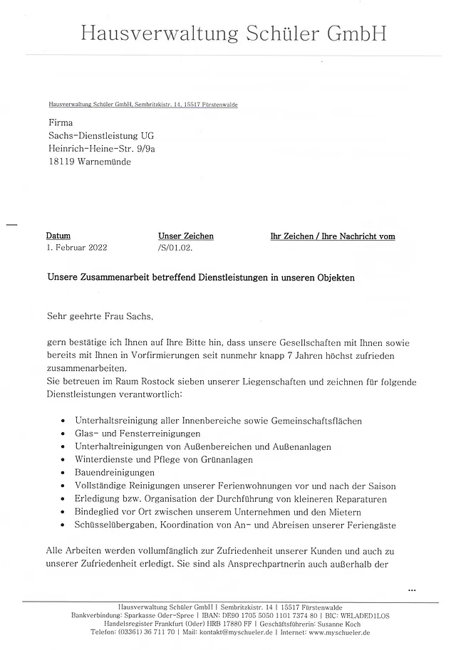 Sachs Dienstleistung UG